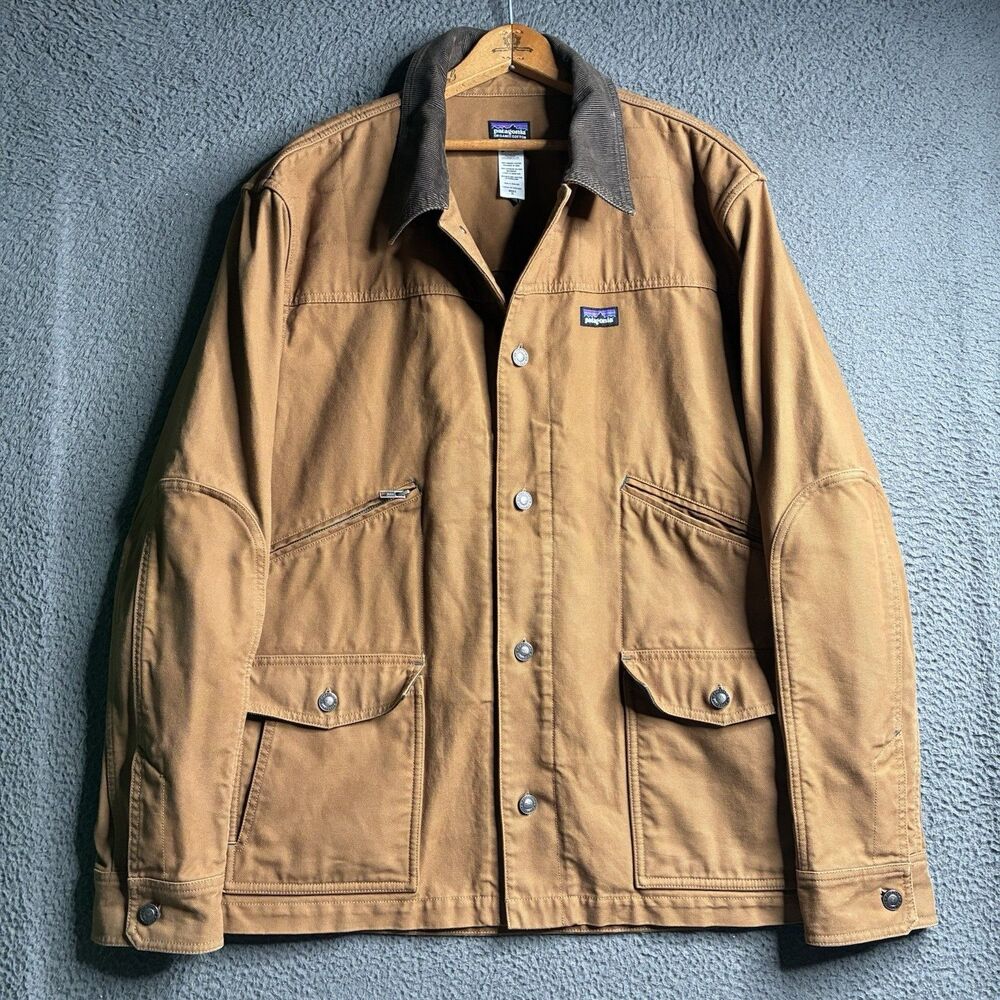Patagonia Chore Jacket Men XL Tan Nuevo Range Coat Canvas Cotton